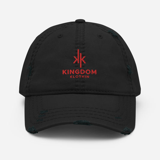 Distressed Red Kingdom Dad Hat