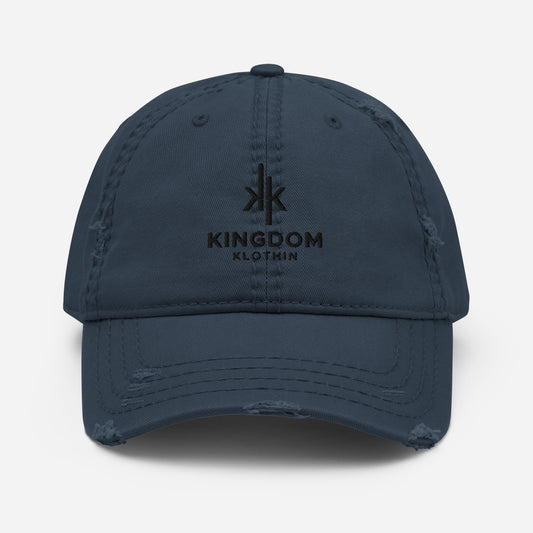 Distressed Black Kingdom Dad Hat