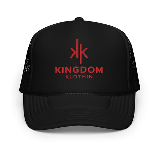 Red Foam Kingdom trucker hat